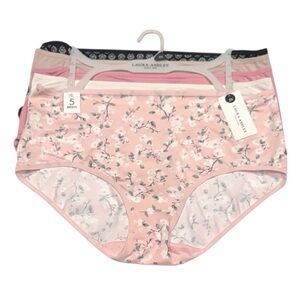 LAURA ASHLEY 5 Pack Floral Super Soft Comfy Briefs Panties NWT 2X
